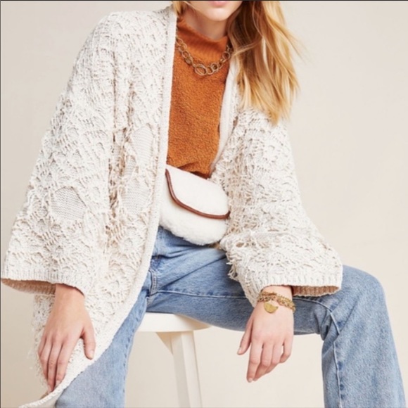 Anthropologie Sweaters - Anthropologie open front kimono cardigan one size